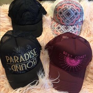 4 Trucker hats